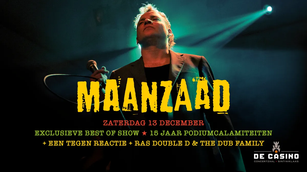 Maanzaad + Een Tegen Reactie + Ras Double D & The Dub Family
			
		
		
							
					Reggae				
										
					Dub