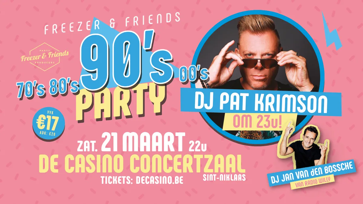 Freezer & Friends: 70's, 80's & 90's Party
Party