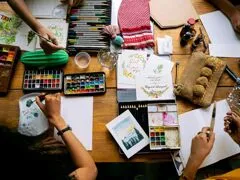 Sip & Paint met livemuziek door studenten LUCA Jazz